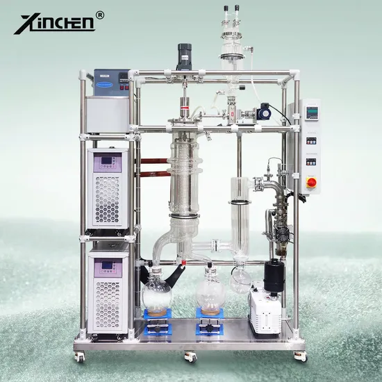 5L 10L 20L Lab Chemical Vacuum Short Path Evaporator Price Wiped Film Distillation Equipment Turn Key System Short Path Distillation Kit