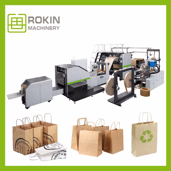 Latest Technology Square Bottom Second Hand Paper Bag Making Machines Paper Bag Hole Machine Stand up Paper Bag Making Machine